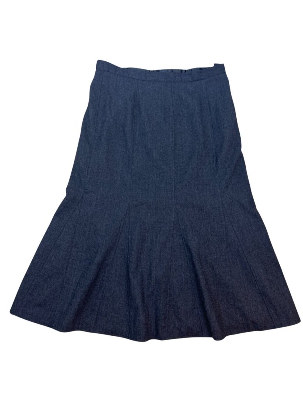 NWT Orvis Signature Collection Wool Flare Midi Skirt Women's14 Gray Minimalist